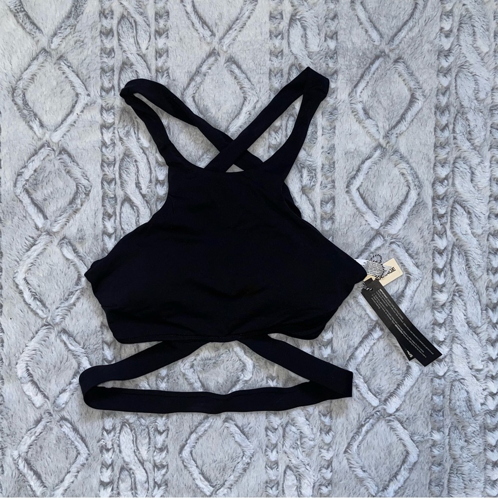 Garage Halter Wrap Bikini Top